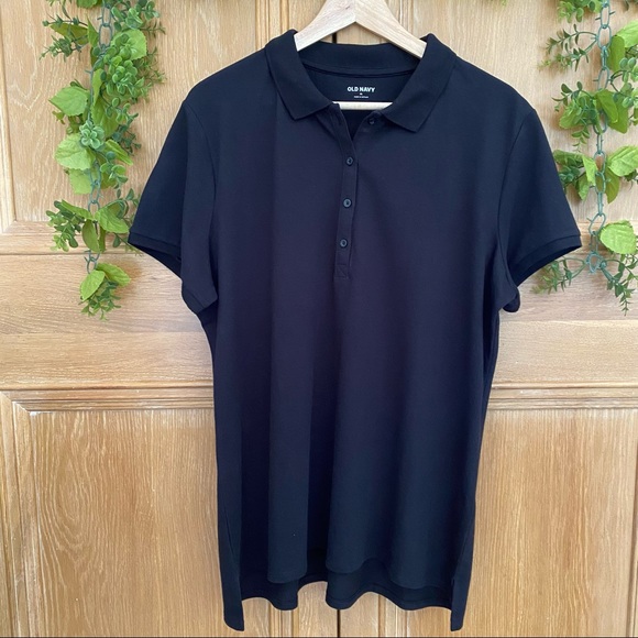 Old Navy Black Short Sleeve Uniform Style Polo XL - Picture 5 of 12